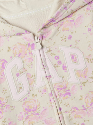 Sudadera con Capucha Estampado Floral, Niña