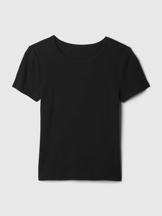Camiseta Manga Corta de Canalé, Niña
