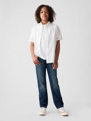 Jeans Recto con Bolsillos, Niño