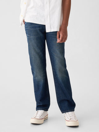 Jeans Recto con Bolsillos, Niño