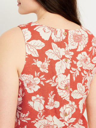 Camiseta sin Mangas con Detalle Botones