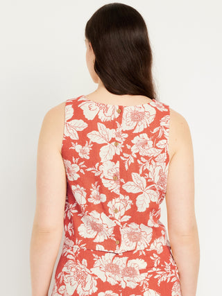 Camiseta sin Mangas con Detalle Botones