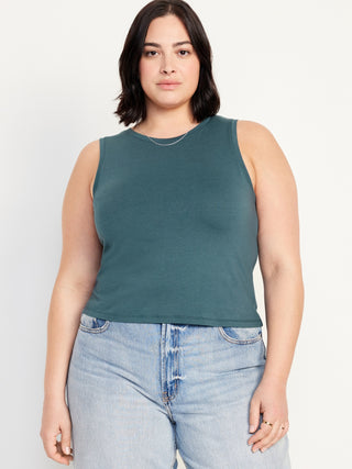 Blusa Cuello Redondo sin Mangas