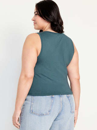 Blusa Cuello Redondo sin Mangas