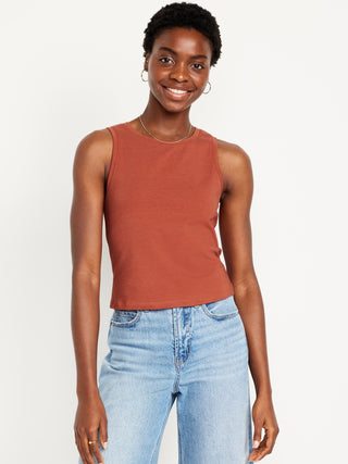 Blusa Cuello Redondo sin Mangas