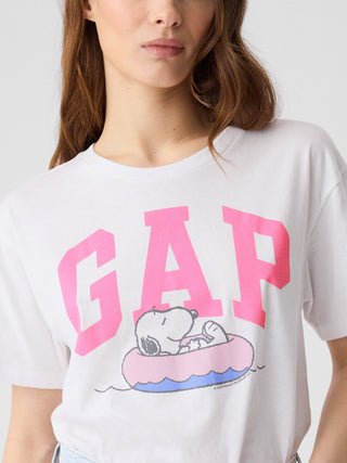 Camiseta Manga Corta con Gráfico Snoopy