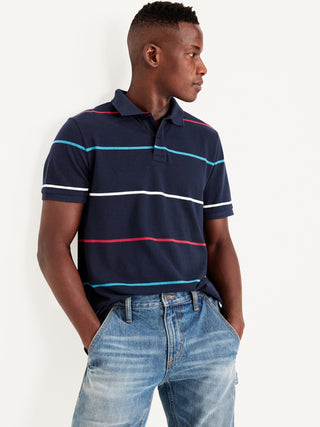 Polo Manga Corta con Estampado Rayas