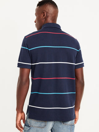 Polo Manga Corta con Estampado Rayas