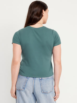 Camiseta Manga Corta Acanalada