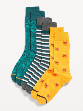 Paquete de 3 Calcetines Estampados, Hombre