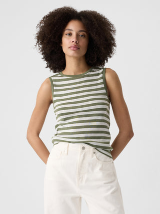 Camiseta sin Mangas con Estampado
