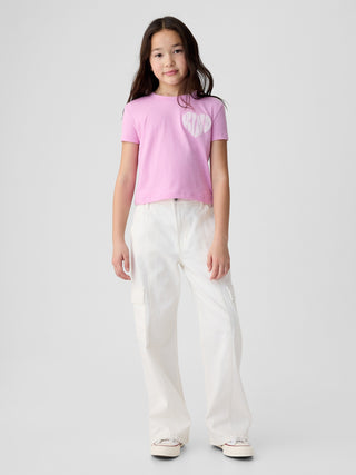 Camiseta Manga Corta con Gráfico, Niña
