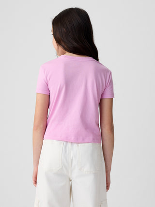 Camiseta Manga Corta con Gráfico, Niña