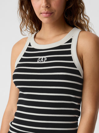 Camiseta Cuello Halter con Logo