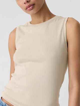 Camiseta sin Mangas de Algodón
