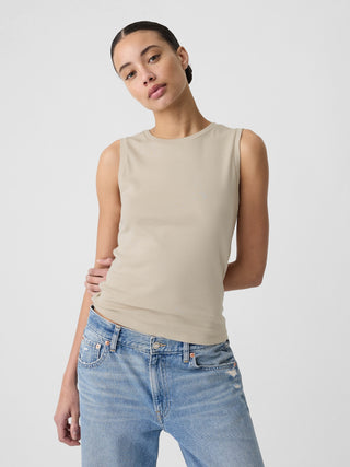 Camiseta sin Mangas de Algodón