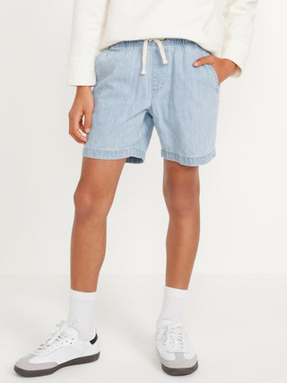 Short Denim con Cintura Elástica, Niño