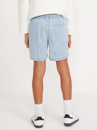 Short Denim con Cintura Elástica, Niño