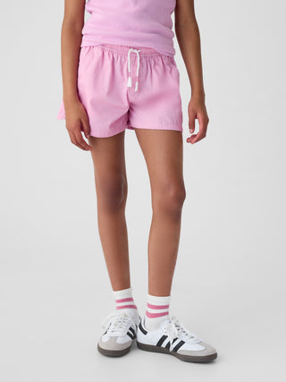 Short con Cintura Elástica de Algodón, Niña