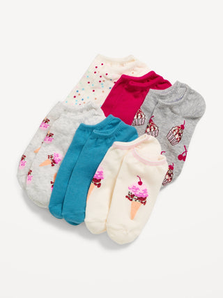Paquete de 6 Calcetines con Estampado, Mujer