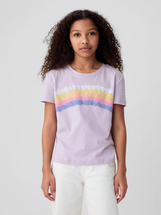 Camiseta Manga Corta con Gráfico, Niña