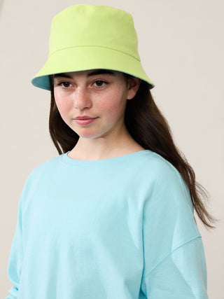 Sombrero Reversible con Logo, Niña