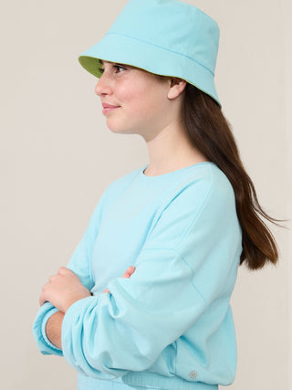 Sombrero Reversible con Logo, Niña