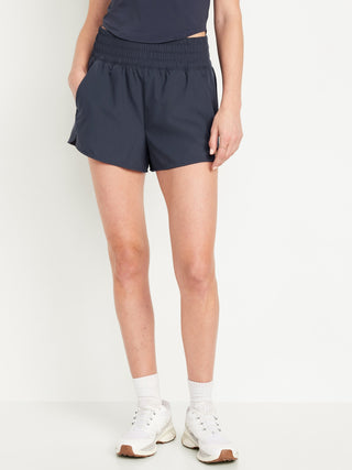 Short Deportivo Talle Alto con Bolsillos