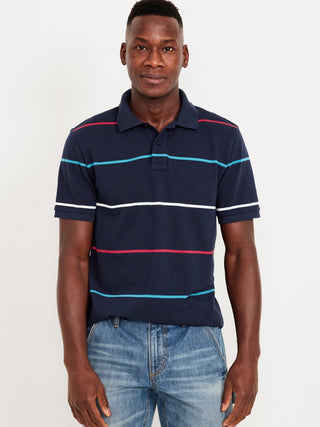 Polo Manga Corta con Estampado Rayas