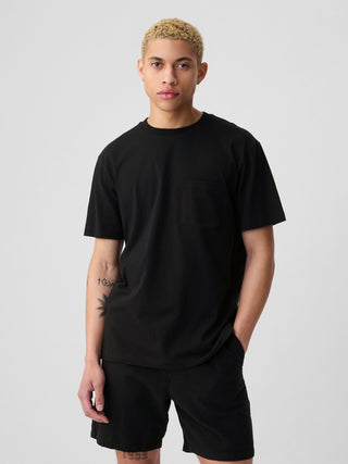 Camiseta Cuello Redondo con Bolsillo