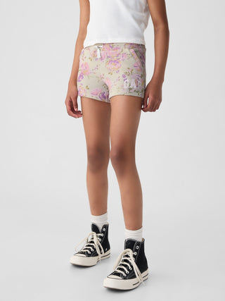 Shorts con Cintura Elástica y Estampado, Niña