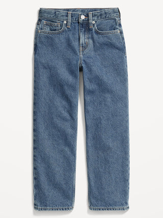 Jeans Holgados Talle Alto con Bolsillos, Niño