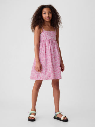 Vestido de Tirantes con Estampado Floral ,Niña