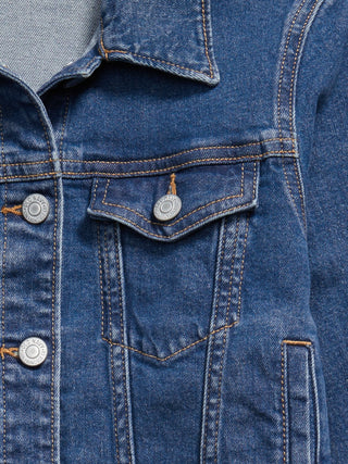 Chaqueta Denim con Bolsillos Delanteros, Niña