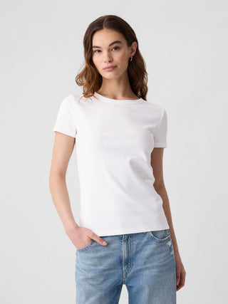 Camiseta Cuello Redondo de Canalé