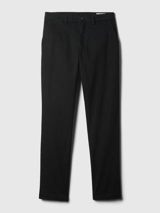 Slim Fit Cotton Trousers with Pockets