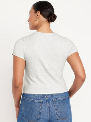 Camiseta Manga Corta de Algodón
