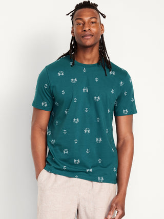 Camiseta Manga Corta con Cuello Redondo