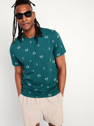 Camiseta Manga Corta con Cuello Redondo
