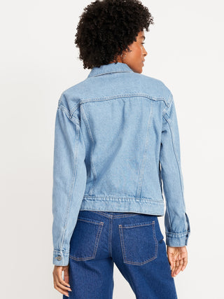 Chaqueta Corta Denim con Bolsillos