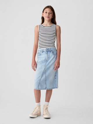 Camiseta sin Mangas Acanalada, Niña