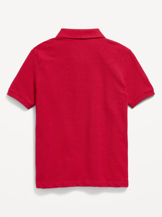 Boy's Short Sleeve Cotton Polo Shirt