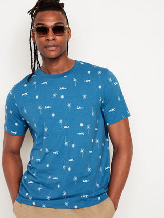 Camiseta Manga Corta con Cuello Redondo