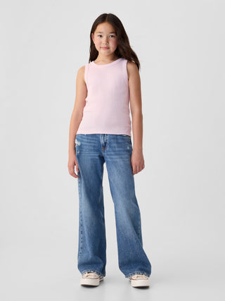 Camiseta sin Mangas Acanalada, Niña