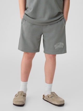 Short con Cintura Elástica y Logo, Niño