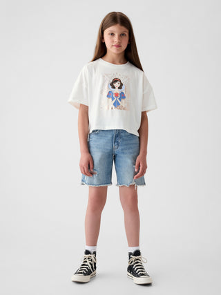 Camiseta Manga Corta con Logo Disney ,Niña