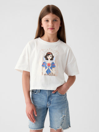 Camiseta Manga Corta con Logo Disney ,Niña