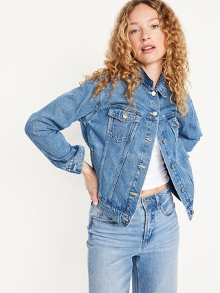 Jacket Corta Denim con Bolsillos