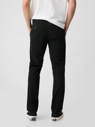 Slim Fit Cotton Trousers with Pockets
