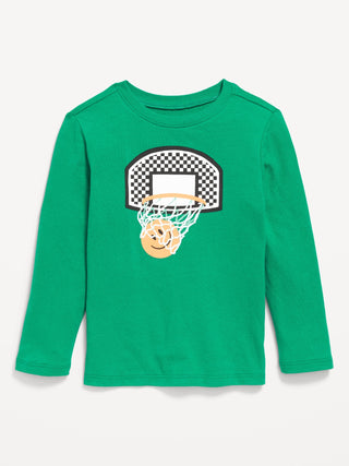 Camiseta Manga Larga con Gráfico, Niño